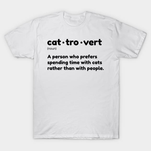 Cattrovert T-Shirt by David Hurd Designs